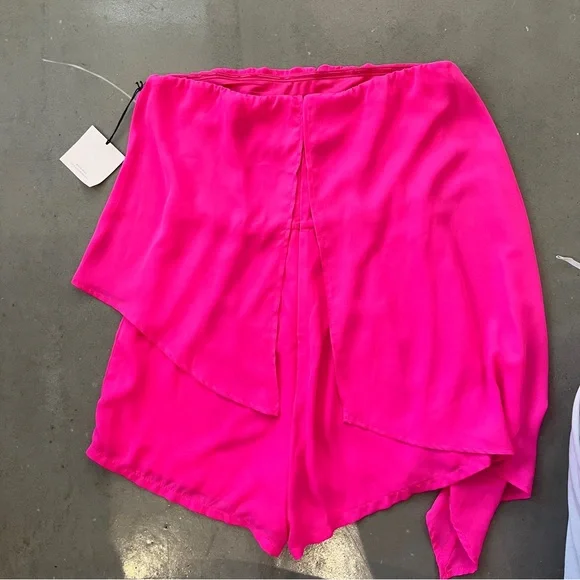 nwt revolve superdown jolie strapless romper in hot pink - Picture 5 of 5